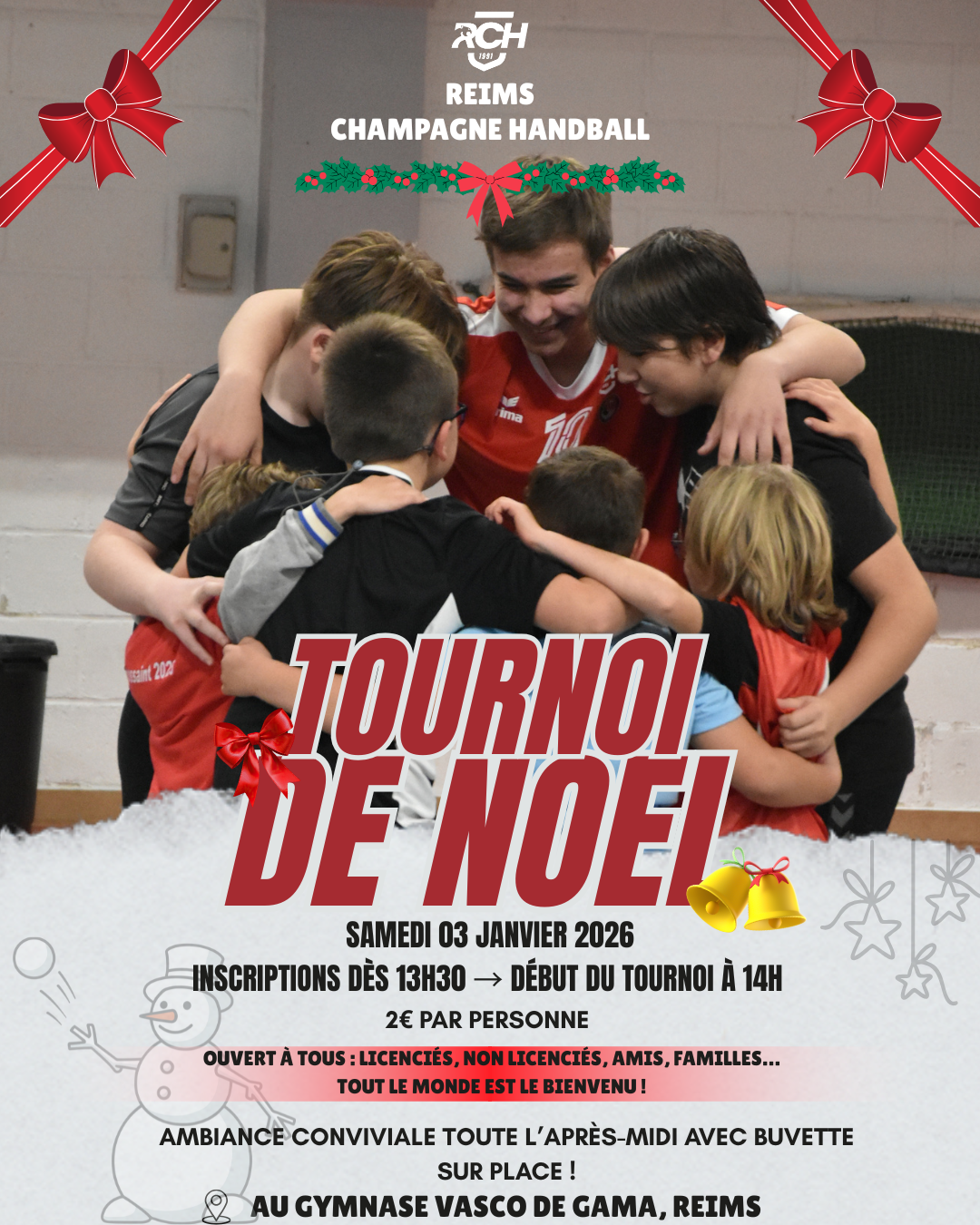 🎄 Tournoi de Noël du RCH : un après-midi sportif et festif à ne pas manquer ! 🤾