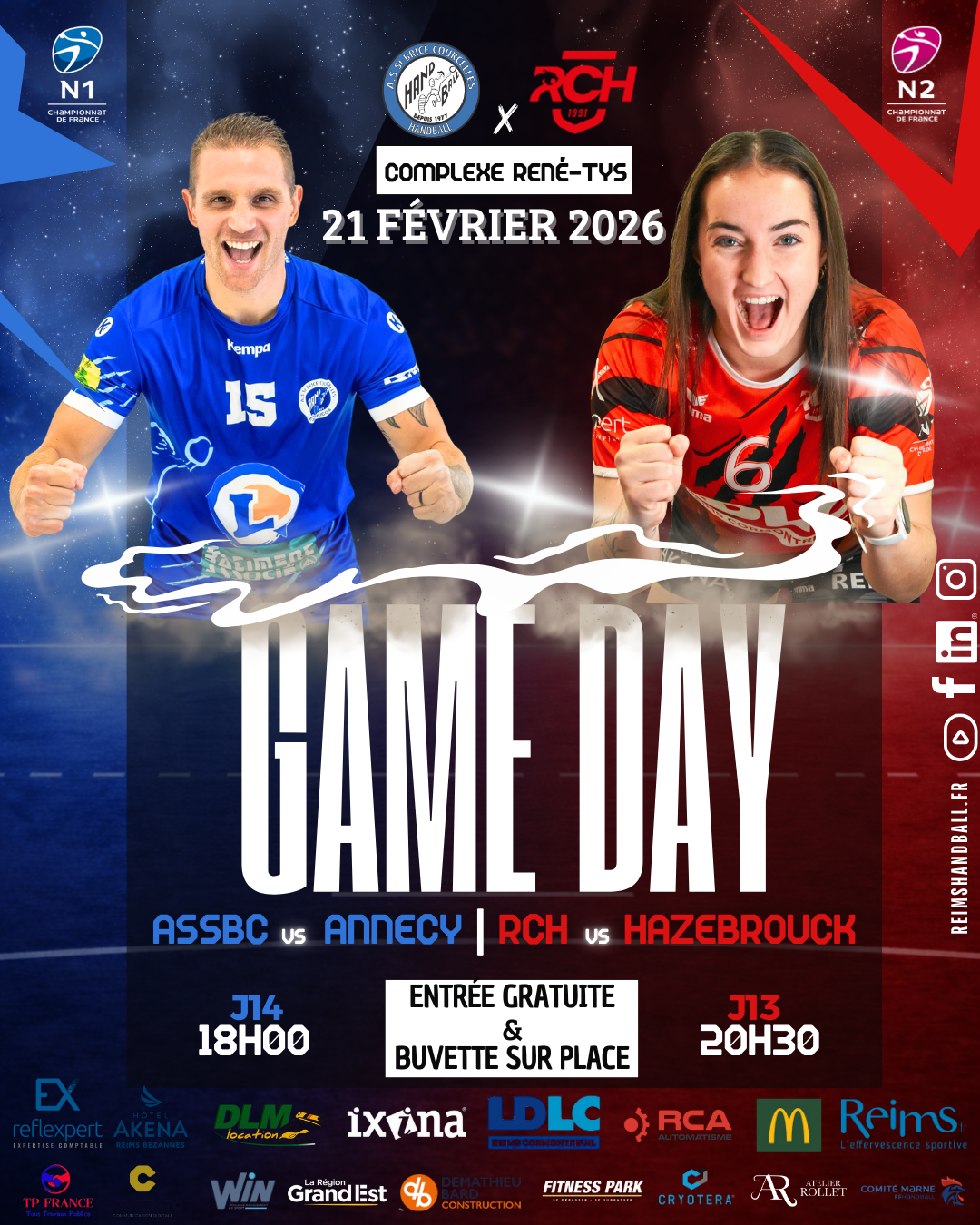 🔥 La Marne entre en fusion : une soirée handball à ne pas manquer à René-Tys 🤾‍♂️🤾‍♀️